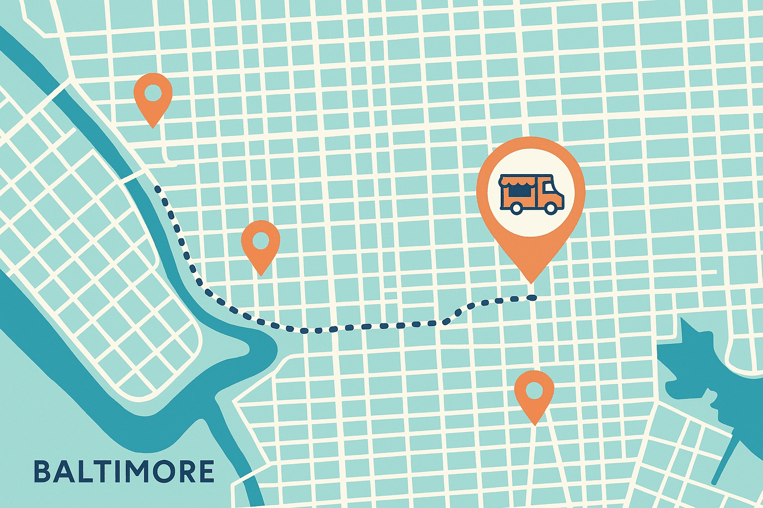 Food Truck Map Baltimore